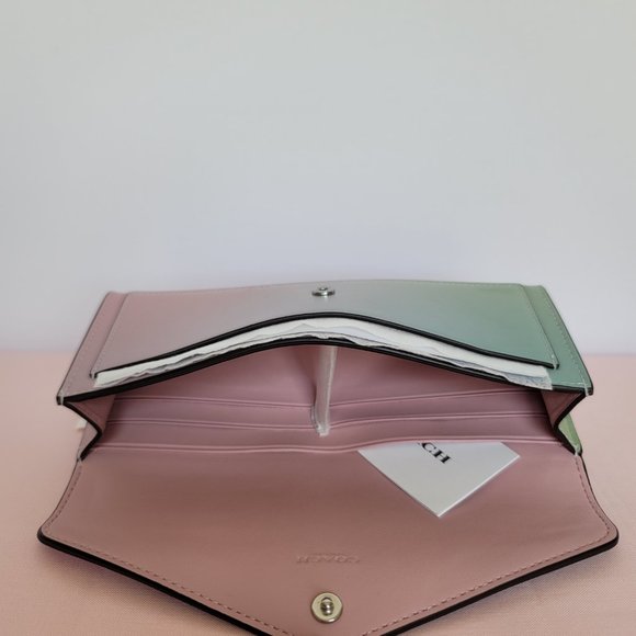 COACH Wyn Ombré Soft Smooth Leather Wallet- Pale Pistachio Multi ⭐🎈 - Picture 15 of 16